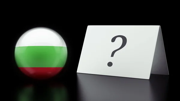 Bulgária Pergunta Mark Concept — Fotografia de Stock