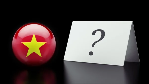 Vietnam Pregunta Mark Concepto —  Fotos de Stock