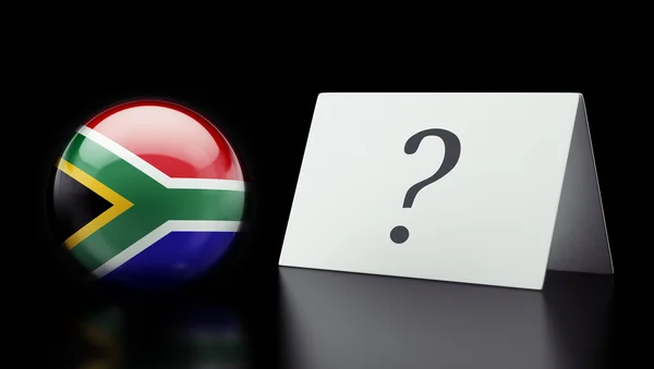 South Africa Question Mark Concept — Stock Photo, Image