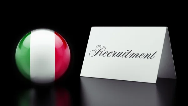 Italië Recruitment Concept — Stockfoto