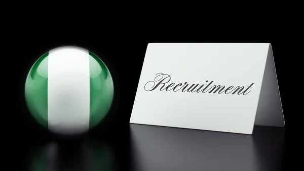 Nigeria Recruitment Concept — Stock Photo, Image