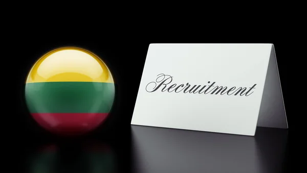 Lituânia Conceito de recrutamento — Fotografia de Stock