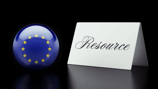 Den europeiske unions ressurskonsept – stockfoto