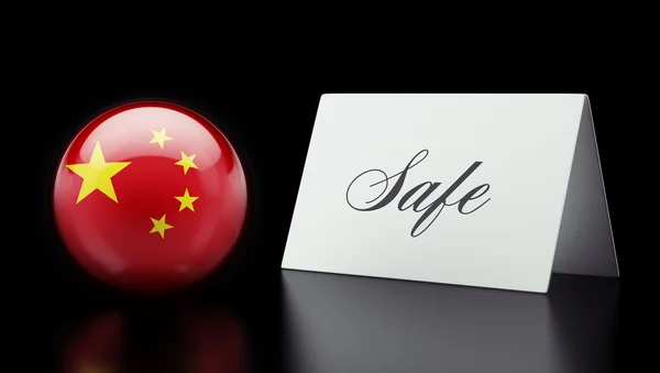 Chiny bezpiecznej koncepcji — Zdjęcie stockowe