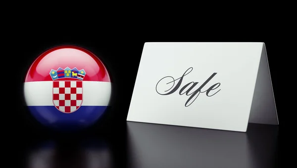 Croatia safe Concept — Stock Photo, Image