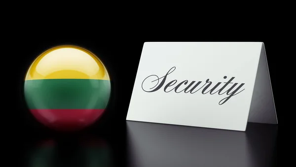 Lithuania Security Concept — Stock Photo, Image
