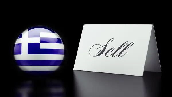 Продать Грецию — стоковое фото