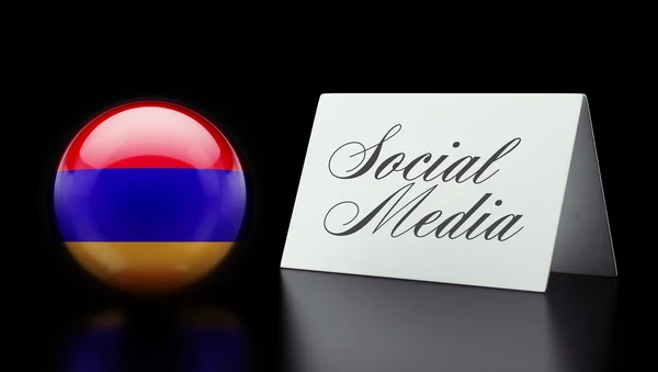 Armenien sociala medier koncept — Stockfoto