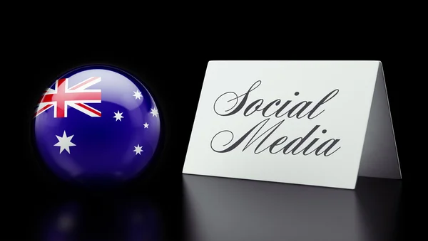 Australie Social Media Concept — Photo