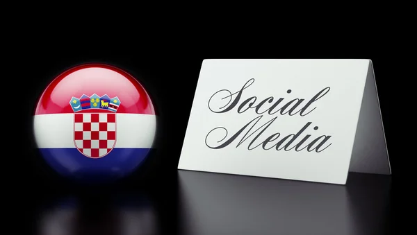 Croatia social media concept — Stock Photo, Image