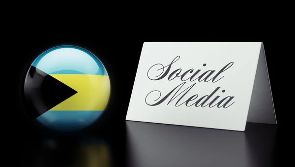 Bahamas Social Media Konzept — Stockfoto