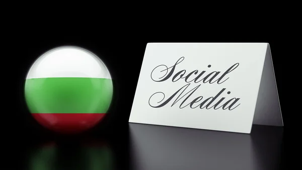Bulgarien sociala medier koncept — Stockfoto