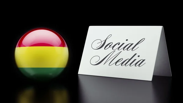 Bolivia Concepto de Medios Sociales — Foto de Stock