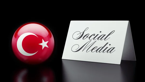 Turquía Concepto de medios sociales — Foto de Stock