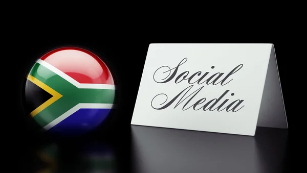 南非社会媒体概念 — 图库照片