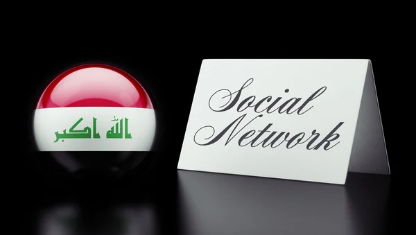 Irak sociala nätverk begreppsmässigt — Stockfoto