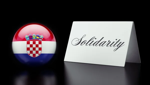 Solidaritätskonzept für Kroatien — Stockfoto