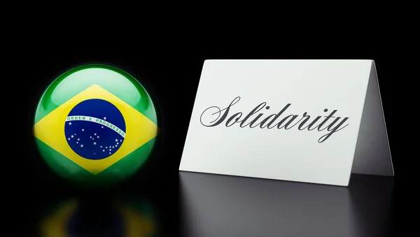 Koncept solidarita Brazílie — Stock fotografie