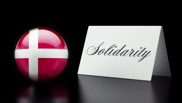 Koncepcja solidarności Danii — Zdjęcie stockowe