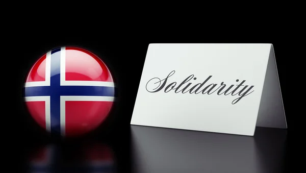 Noruega Conceito de solidariedade — Fotografia de Stock