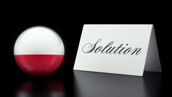 Conceito de solução Polónia — Fotografia de Stock