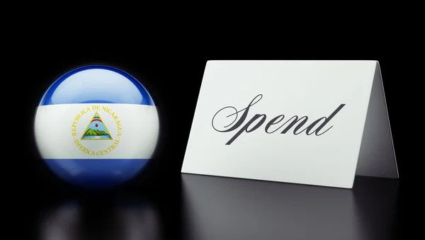 Nicaragua Spend Concept — Stock Photo, Image