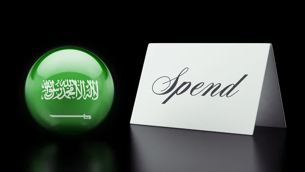 Saudiarabien spendera koncept — Stockfoto