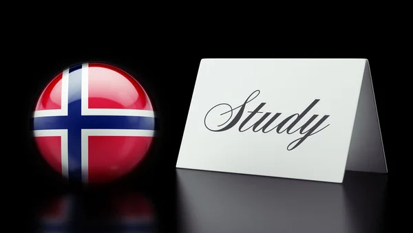 Norwegisches Studienkonzept — Stockfoto