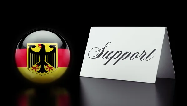Концепция поддержки Германии — стоковое фото