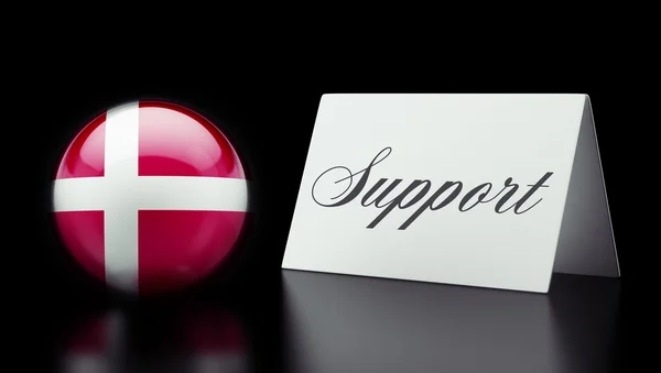Denmark Support Concept — Stock Photo, Image