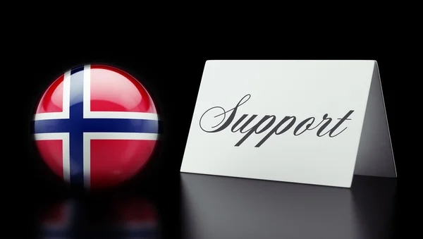 Konzept zur Unterstützung Norwegens — Stockfoto