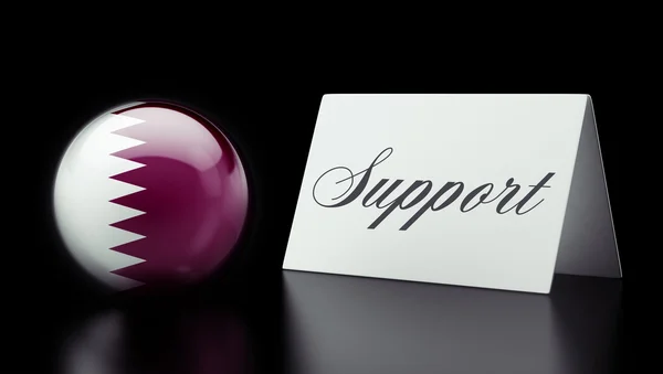 Qatar Support Concept — Stock Photo, Image
