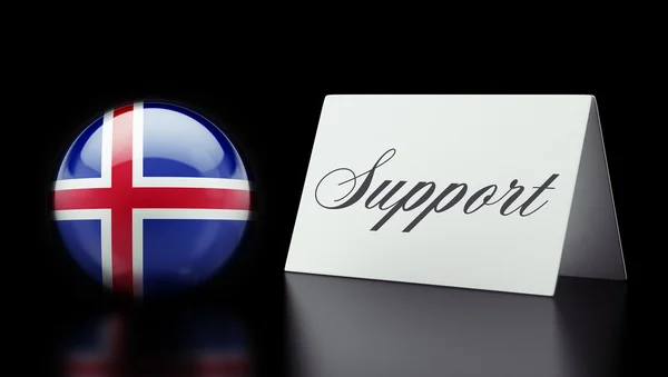 Iceland Support Concept — Stock Photo, Image