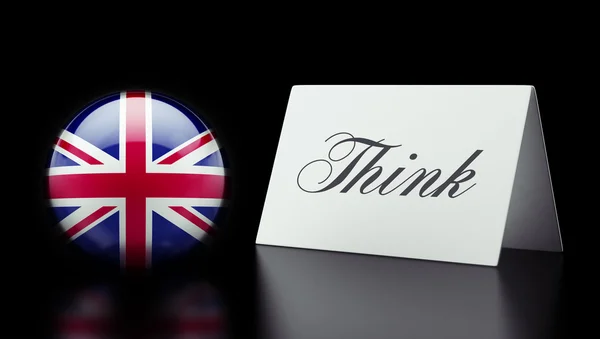 Wielka Brytania myśleć koncepcja — Zdjęcie stockowe