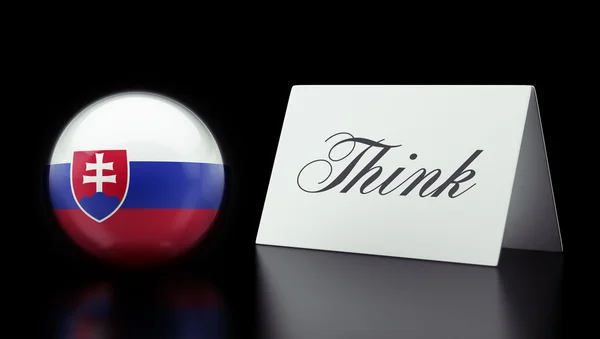 Slovakia Think Concept — Stock Photo, Image