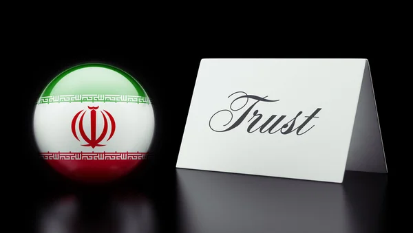 Conceito de Confiança no Irã — Fotografia de Stock
