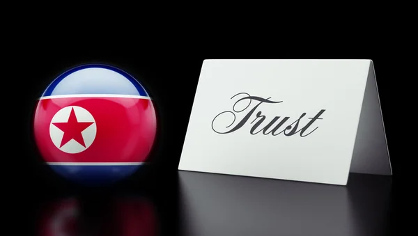 North Korea Trust Concept — Stock Photo, Image