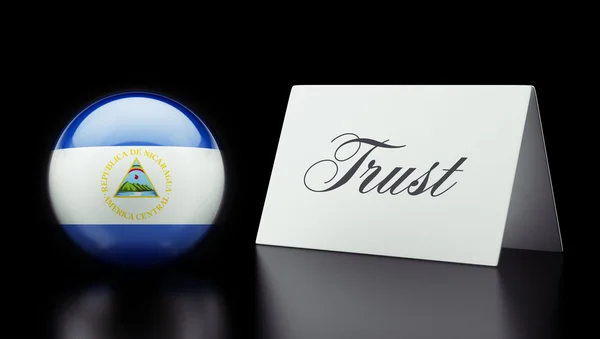 Nicaragua Trust Concept — Stock Photo, Image