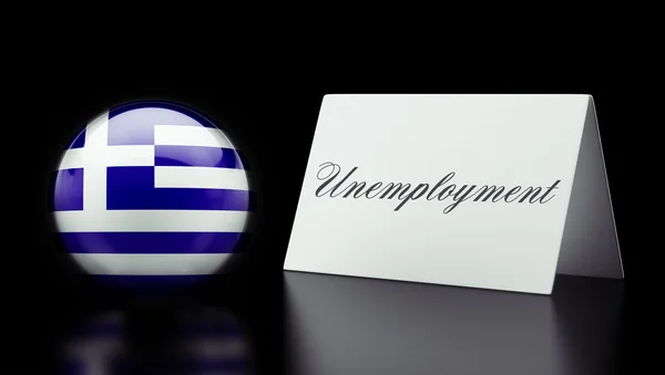 Pojęcie bezrobocia Grecja — Zdjęcie stockowe