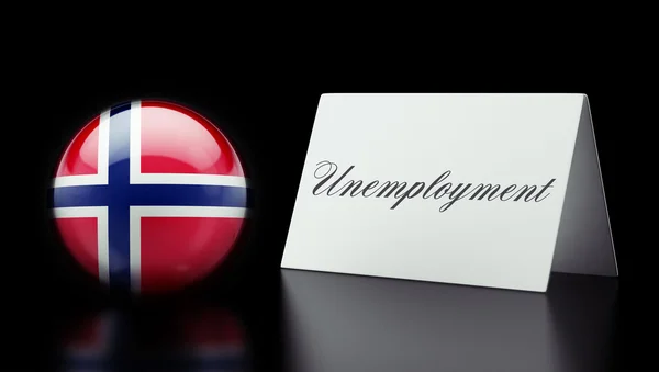 Norsko nezaměstnanost koncept — Stock fotografie