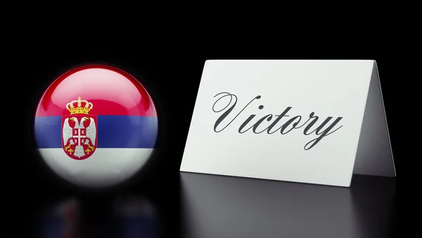 Servië overwinning Concept — Stockfoto