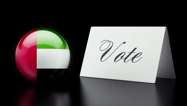 Vote des Émirats arabes unis Concept — Photo