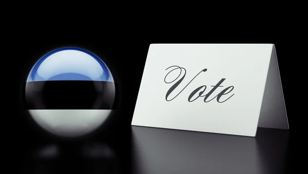 Estonia Vote Concept — Stock Photo, Image