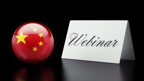 China Webinar Concepto —  Fotos de Stock