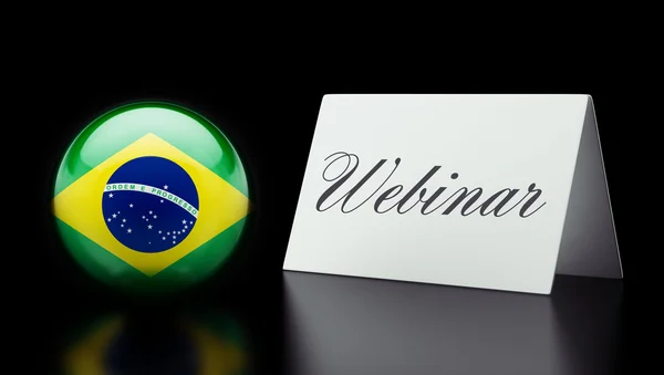 Brazil Webinar Concept — Stock Photo, Image