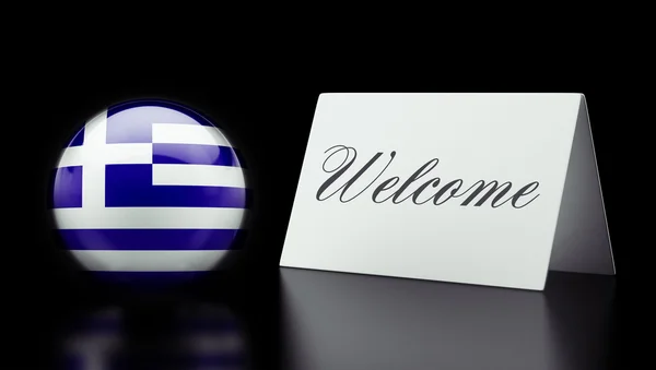 Greece Welcome Concept — Stock Photo, Image