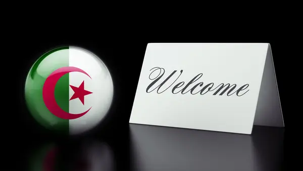 Algeria Welcome Concept — Stock Photo, Image