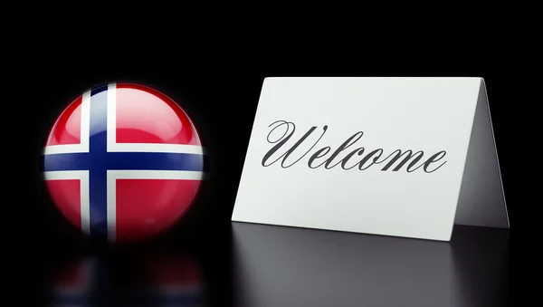 Norvegia Concetto di benvenuto — Foto Stock