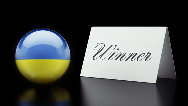 Ukraine Winner Concept — Stock Photo, Image