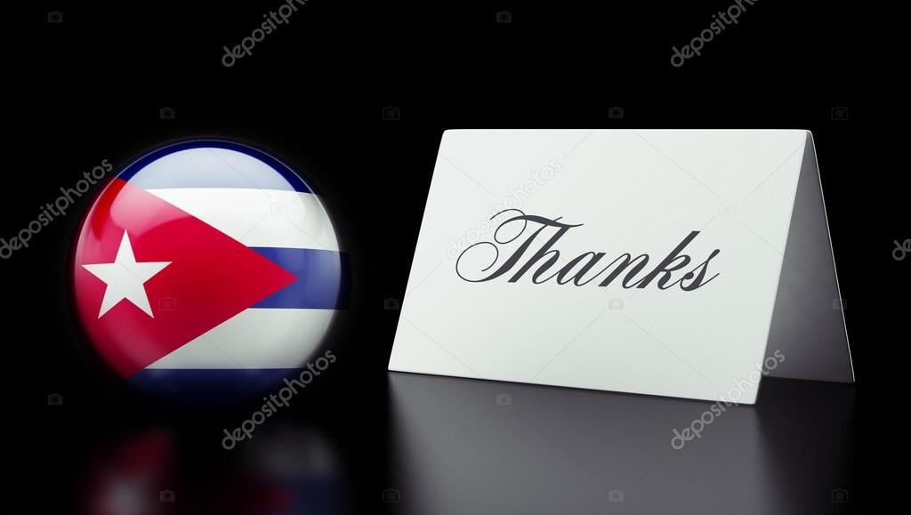 Cuba Thanks Concept — Stock Photo © eabff #56763033